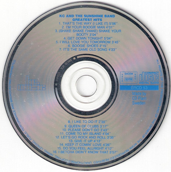 KC And The Sunshine Band* : Greatest Hits (CD, Comp, RE)