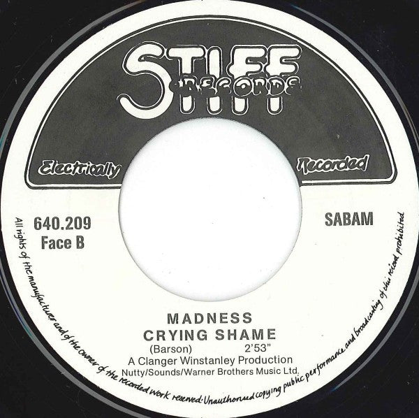Madness : Embarrassment (7", Single)