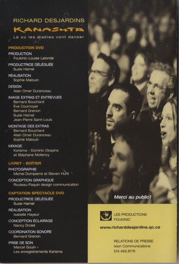 Richard Desjardins : Kanasuta - Là Où Les Diables Vont Danser (DVD-V, NTSC)