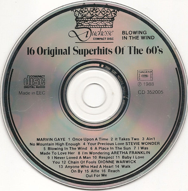 Various : Blowing In The Wind - 16 Original Superhits Of The 60's (CD, Comp)