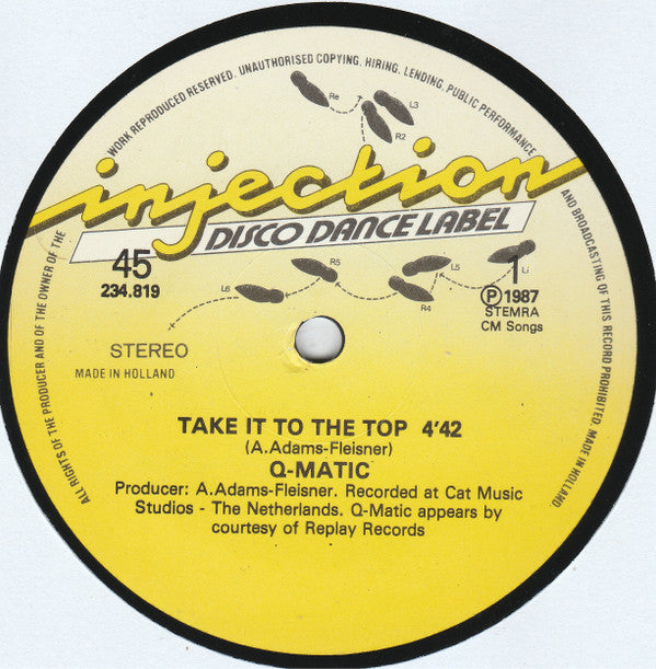 Q-Matic : Take It To The Top (12")