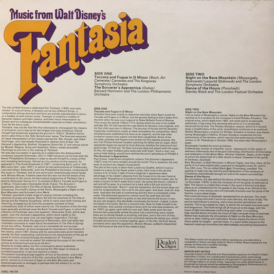 Various : Music From Walt Disney's Fantasia (LP, Comp)