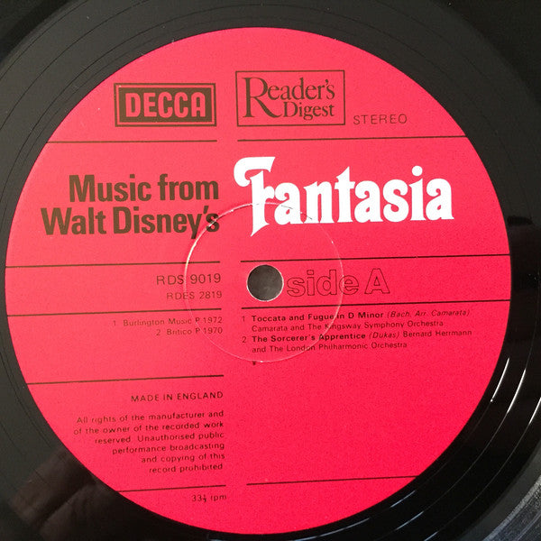 Various : Music From Walt Disney's Fantasia (LP, Comp)