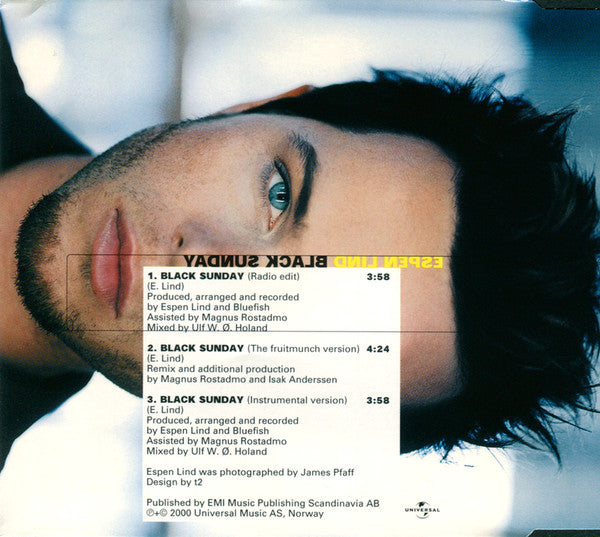 Espen Lind : Black Sunday (CD, Single)