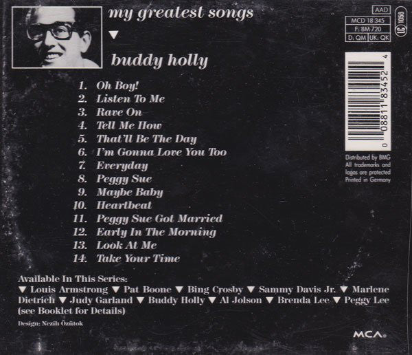 Buddy Holly : My Greatest Songs (CD, Comp, RE)