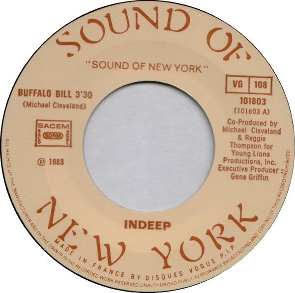 Indeep : Buffalo Bill (7")