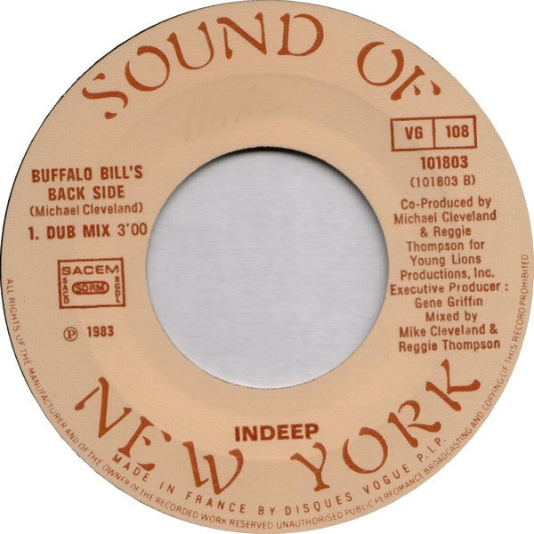 Indeep : Buffalo Bill (7")