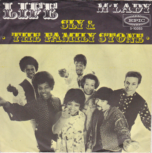 Sly & The Family Stone :  Life / M'Lady (7", Single)