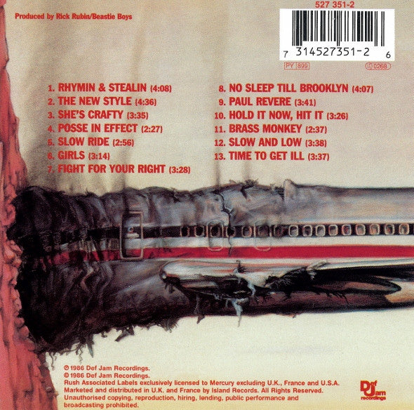 Beastie Boys : Licensed To Ill (CD, Album, RP)