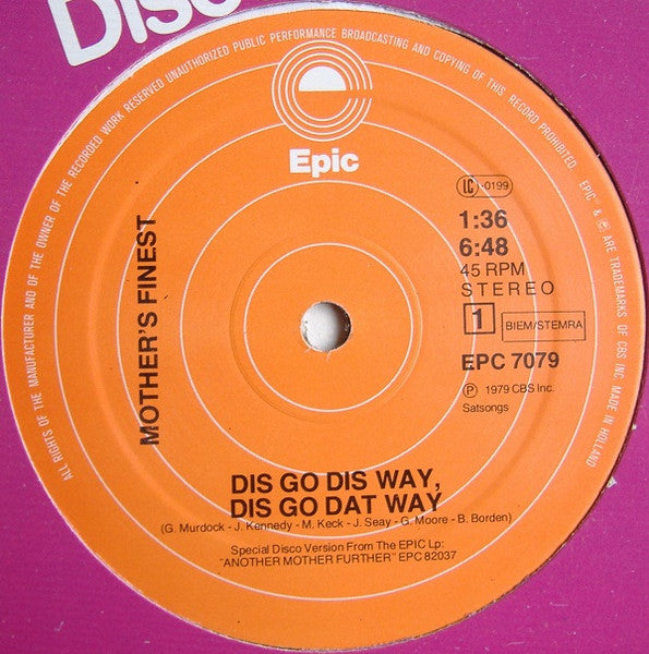 Mother's Finest : Dis Go Dis Way, Dis Go Dat Way / Thank You For The Love (12", Maxi, Ltd)