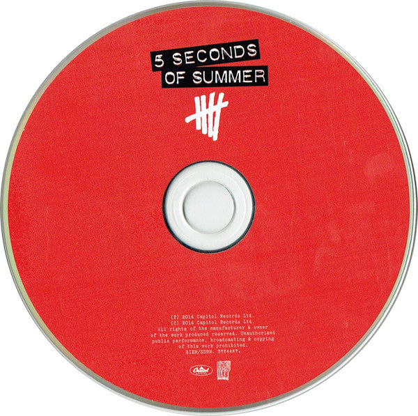 5 Seconds Of Summer : 5 Seconds Of Summer (CD, Album)