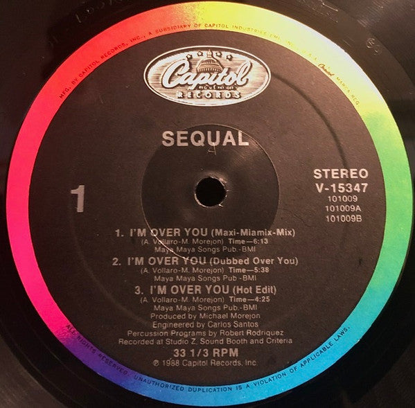 Sequal : I'm Over You (12", Single, All)