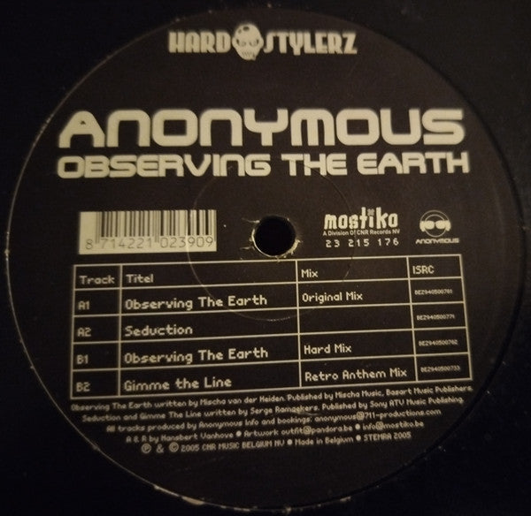 Anonymous (2) : Observing The Earth (12")