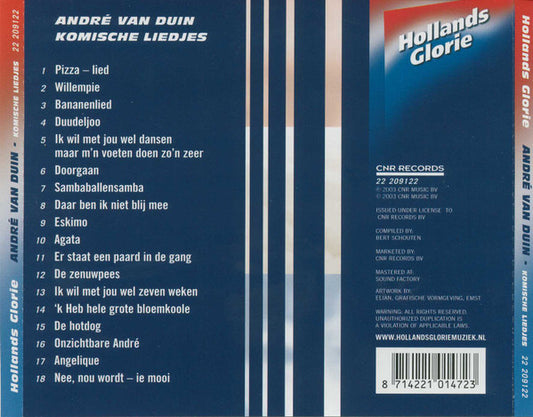 André van Duin : Komische Liedjes (CD, Comp)