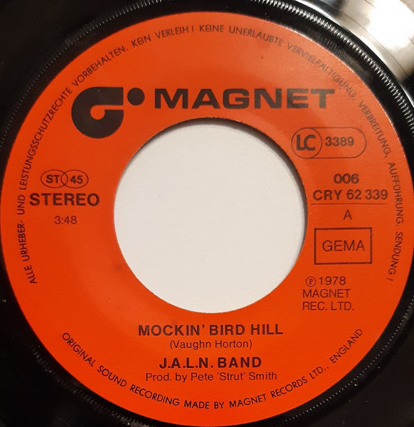 J.A.L.N. Band : Mockin' Bird Hill (7")