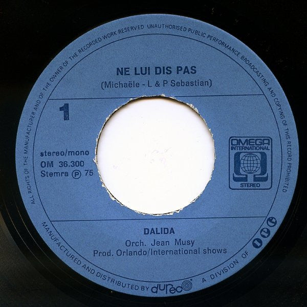 Dalida : Ne Lui Dis Pas (7", Single)