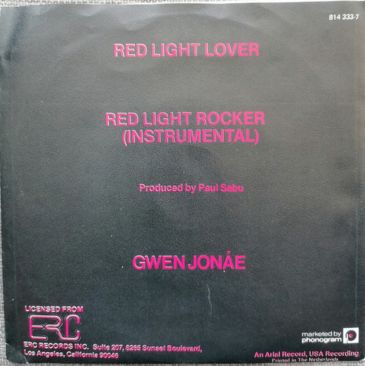 Gwen Jonae : Red Light Lover (7", Single)