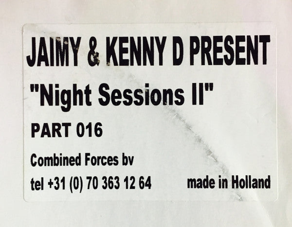 Jaimy & Kenny D. Present Night Sessions : What Did Your Mama Say (12", Promo)