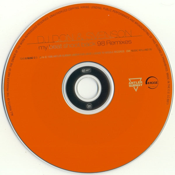 DJ Don & Svenson : My Beat Shoot Back ('98 Remixes) (CD, Maxi)