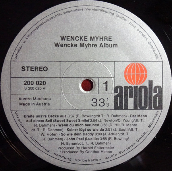 Wencke Myhre : Album (LP, Album)