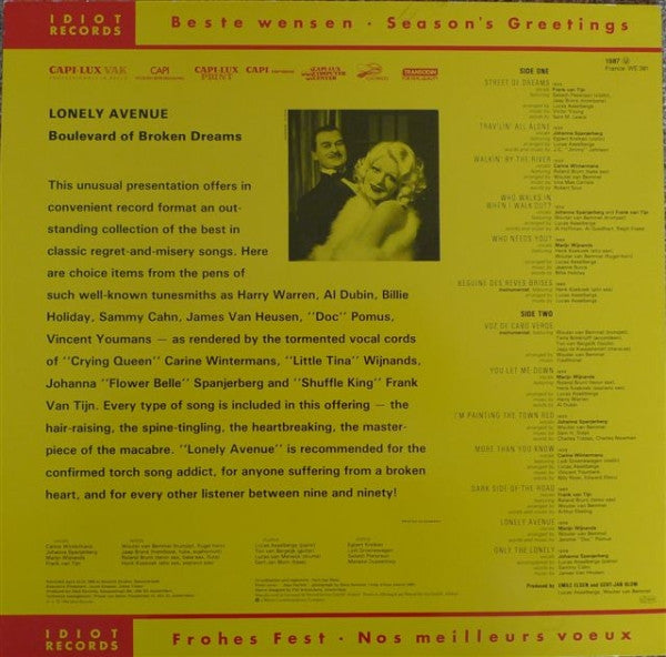 The Boulevard Of Broken Dreams Orchestra : Lonely Avenue (LP, Album, RE)