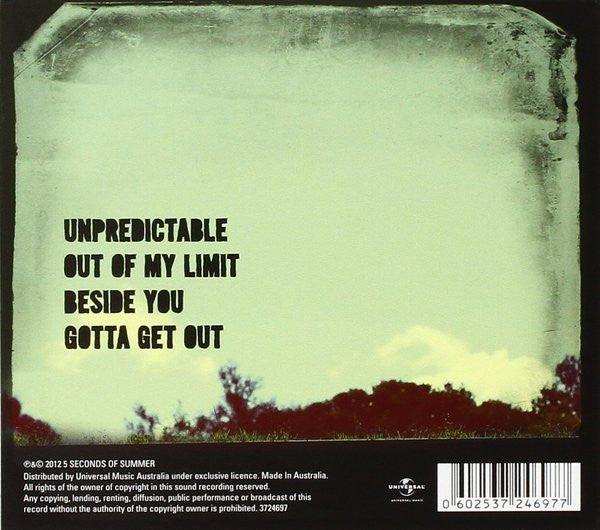 5 Seconds Of Summer : Somewhere New (CD, EP, Dig)