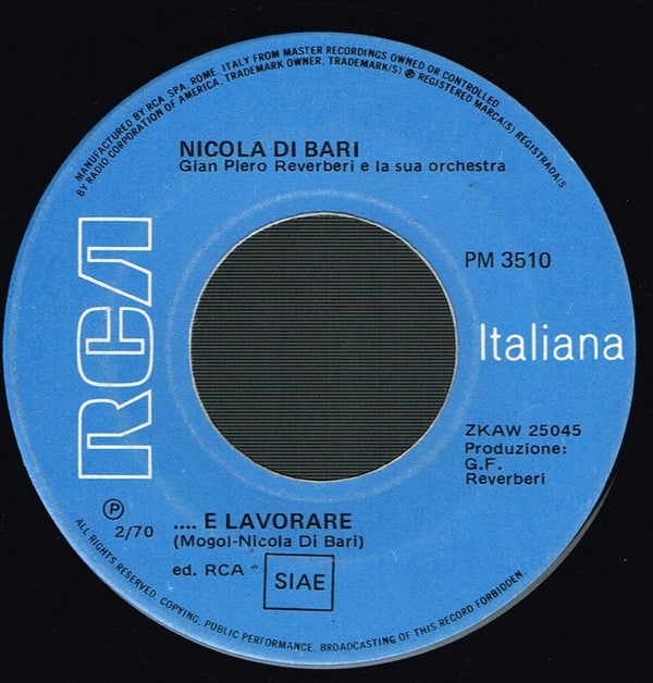 Nicola Di Bari : La Prima Cosa Bella (7", Mono)