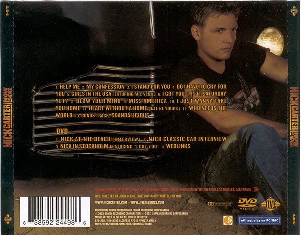 Nick Carter (2) : Now Or Never (CD, Album, Copy Prot. + DVD-V, PAL + Ltd)