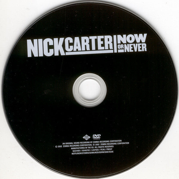 Nick Carter (2) : Now Or Never (CD, Album, Copy Prot. + DVD-V, PAL + Ltd)