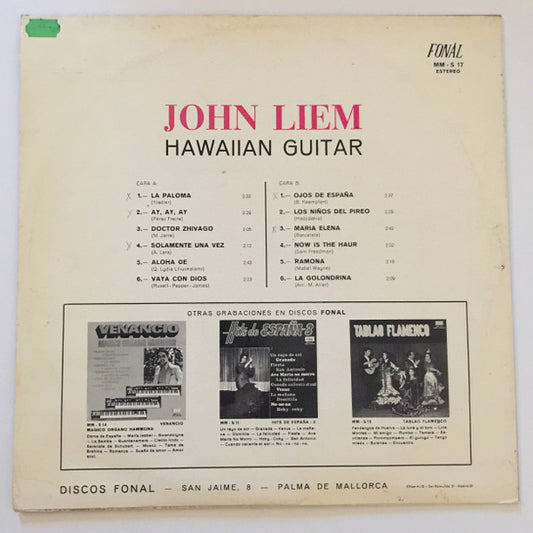 John Liem : Hawaiian Guitar (LP, Album)