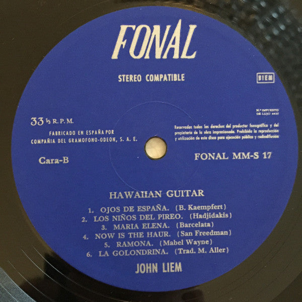 John Liem : Hawaiian Guitar (LP, Album)