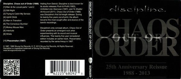 Discipline. : Chaos Out Of Order (CD, Album, RE, RM)