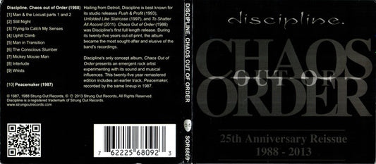 Discipline. : Chaos Out Of Order (CD, Album, RE, RM)