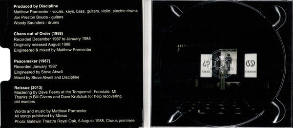 Discipline. : Chaos Out Of Order (CD, Album, RE, RM)