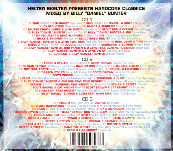 Billy "Daniel" Bunter : Helter Skelter Presents Hardcore Classics (3xCD, Comp, Mixed)