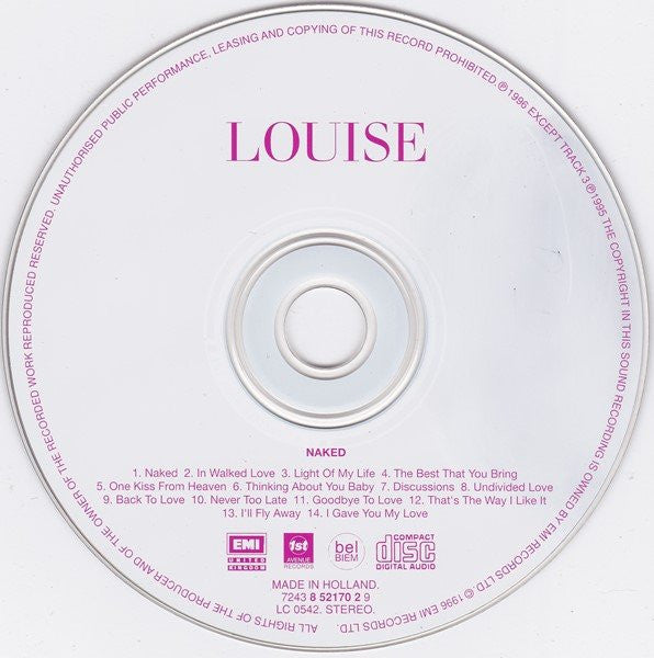 Louise : Naked (CD, Album)