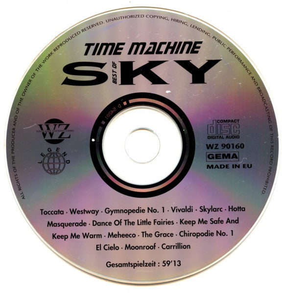 Sky (4) : Time Machine - Best Of Sky (CD, Comp)