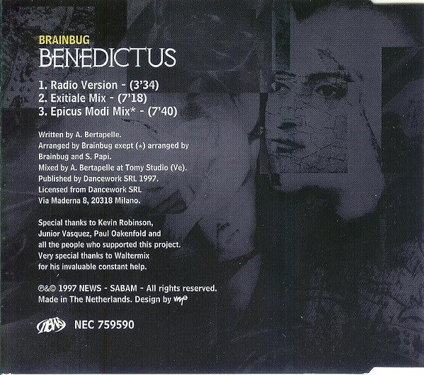 Brainbug : Benedictus (CD, Maxi)