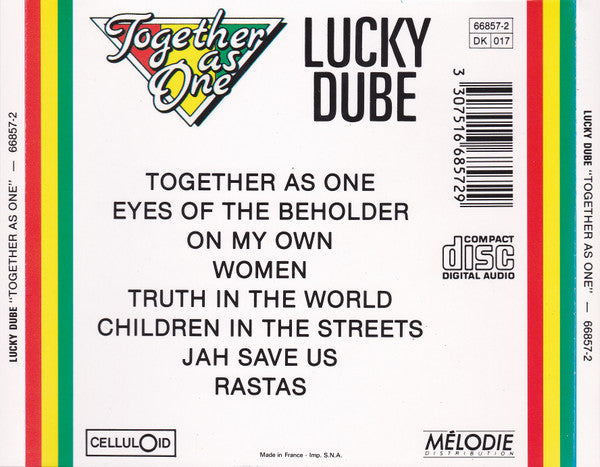 Lucky Dube : Together As One (CD, Album)