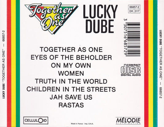 Lucky Dube : Together As One (CD, Album)