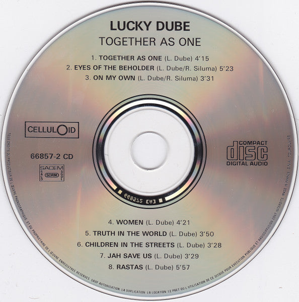 Lucky Dube : Together As One (CD, Album)
