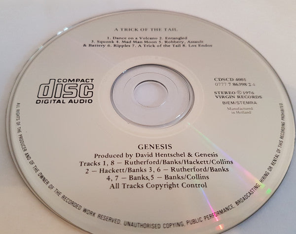 Genesis : A Trick Of The Tail (CD, Album, RE, EMI)