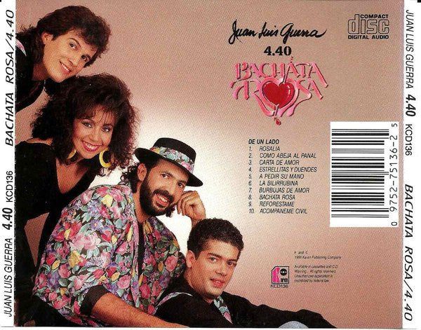 Juan Luis Guerra 4.40 : Bachata Rosa (CD, Album)