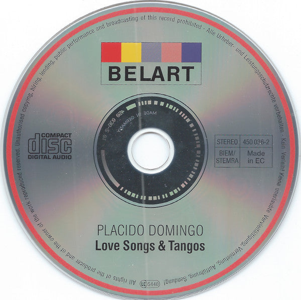 Placido Domingo : Love Songs & Tangos (CD, Comp)