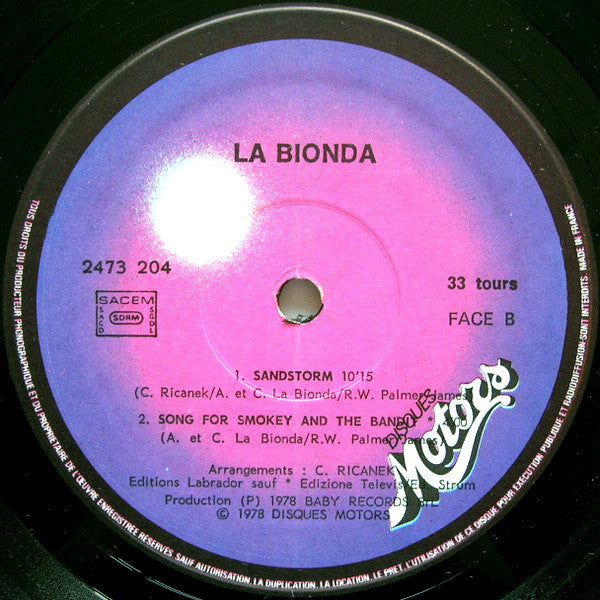 La Bionda : La Bionda (LP, Album, Gat)