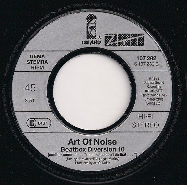 The Art Of Noise : Moments In Love (7", Single, RE)