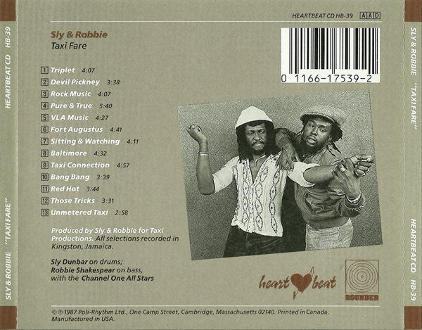 Sly & Robbie : Taxi Fare (CD, Comp, RE, Sha)