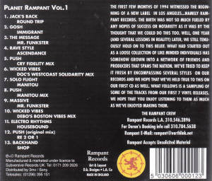 Doran : Planet Rampant Vol. 1 (CD, Mixed)