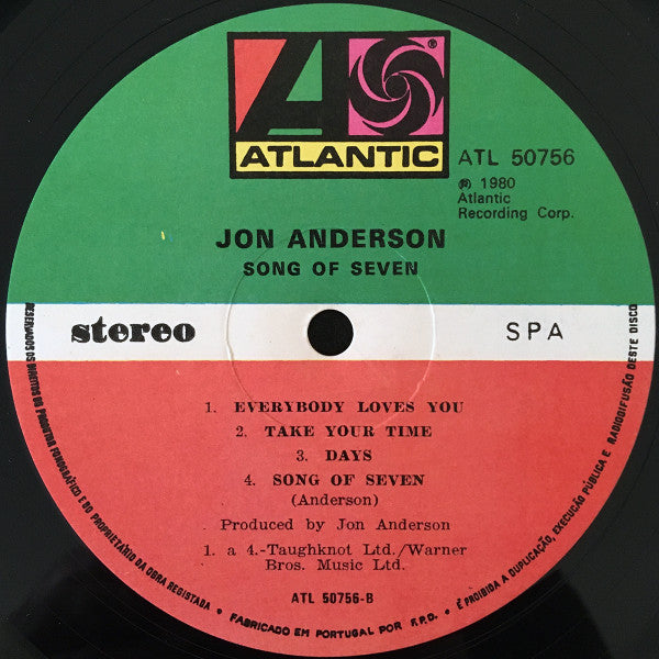 Jon Anderson : Song Of Seven (LP, Album)
