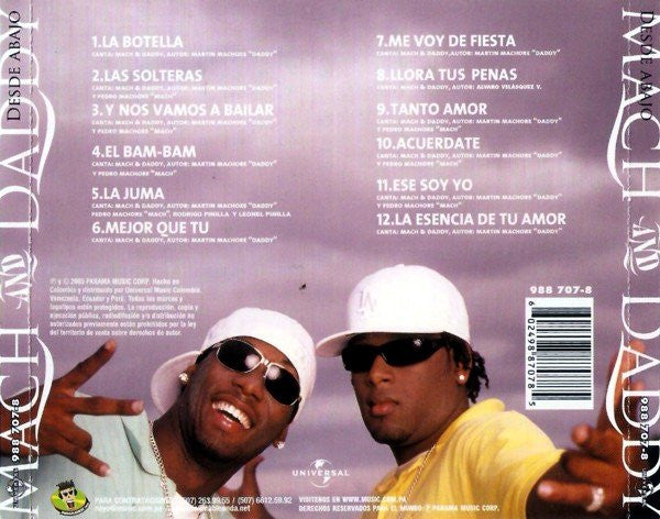 Mach & Daddy : Desde Abajo (CD, Album)